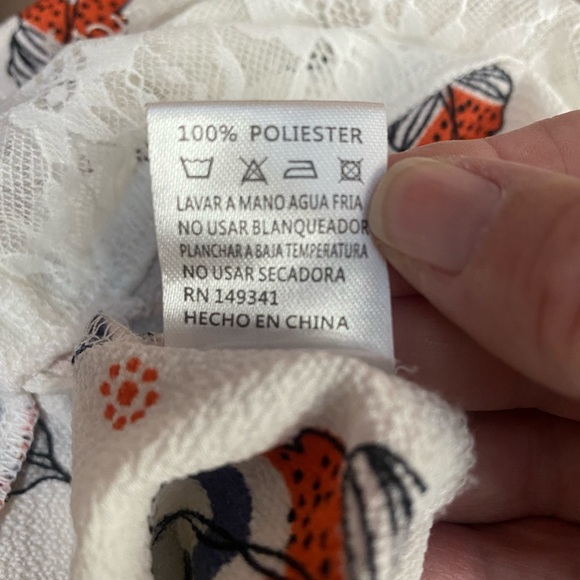 Wanderlust LA tunic, minidress with lace details, size Large - Picture 7 of 8